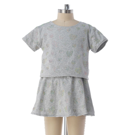 ROCKWILDE GIRLS BAHAYA SHORT SLEEVE TOP W/SKORT