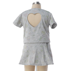 ROCKWILDE GIRLS BAHAYA SHORT SLEEVE TOP W/SKORT
