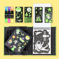 TIGER TRIBE NEON COLOURING SET-OUTER SPACE