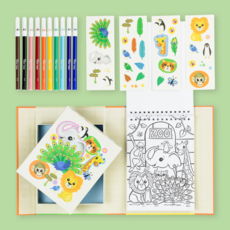 TIGER TRIBE COLOURING SET-ZOO