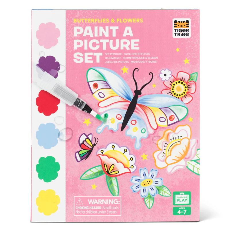 TIGER TRIBE PAINT-A-PICTURE SET-BUTTERFLIES