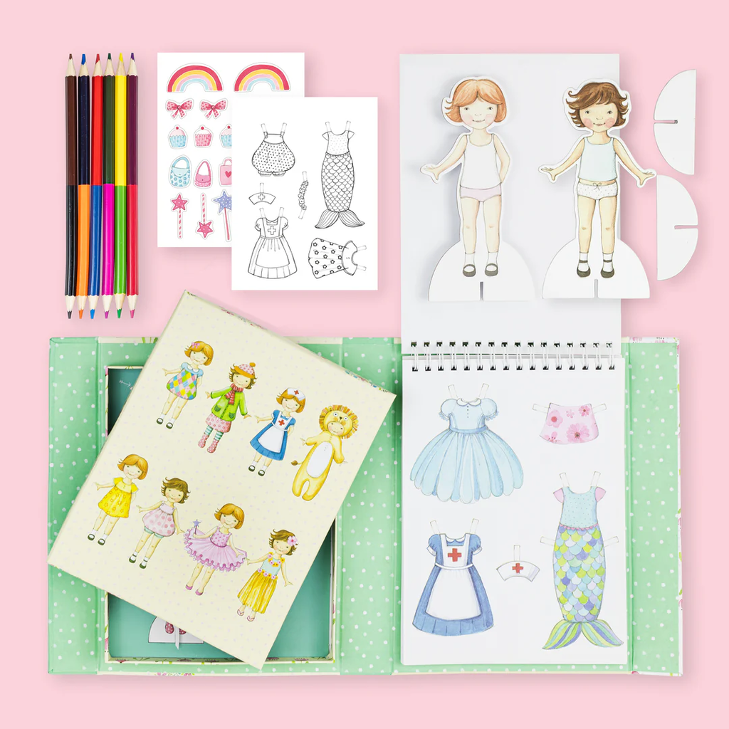 TIGER TRIBE PAPER DOLLS KIT-VINTAGE