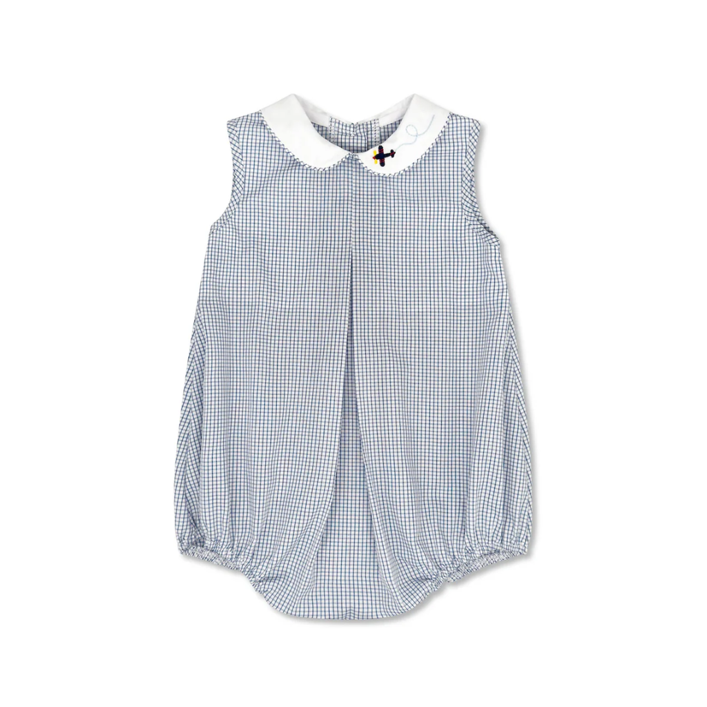 LULLABY SET COLLIER BUBBLE-NEWBERRY NAVY WINDOWPANE