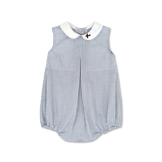 LULLABY SET COLLIER BUBBLE-NEWBERRY NAVY WINDOWPANE