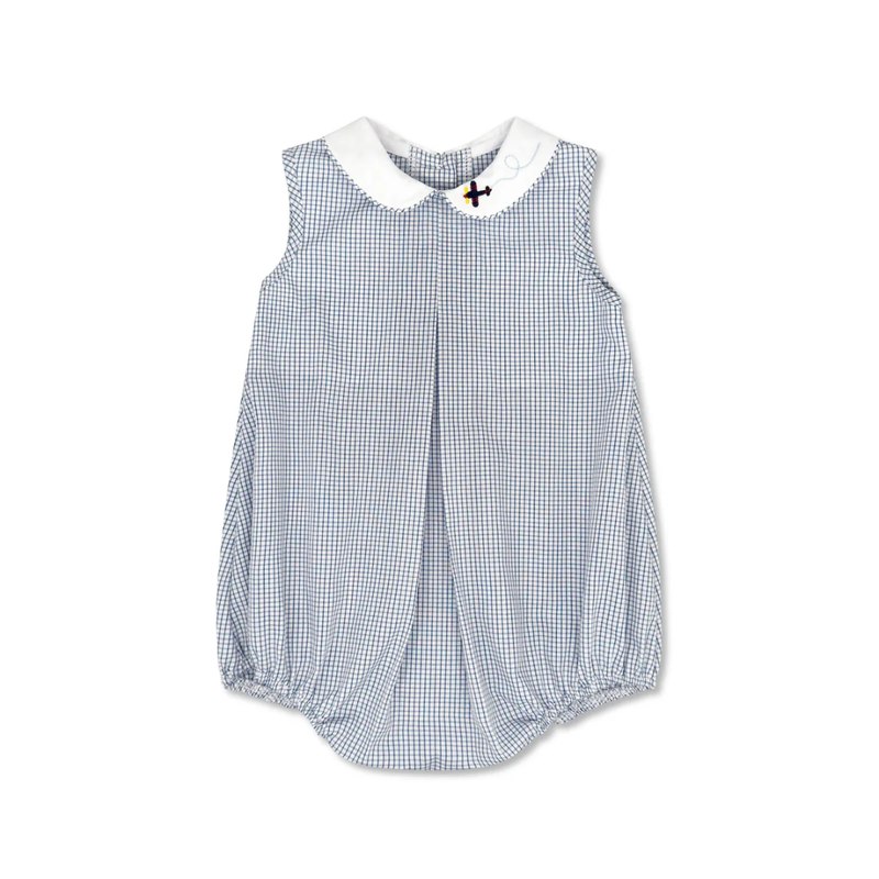 LULLABY SET COLLIER BUBBLE-NEWBERRY NAVY WINDOWPANE