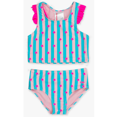 RuffleButts + RuggedButts Girls Racerback Flutter Tankini