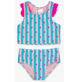 RuffleButts + RuggedButts Girls Racerback Flutter Tankini