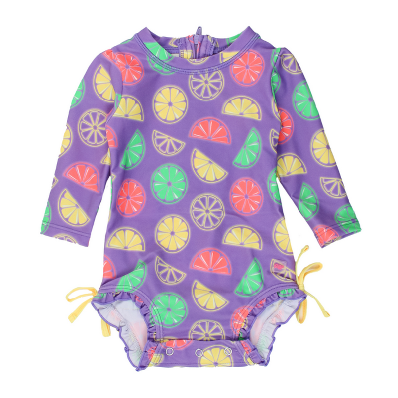 RuffleButts + RuggedButts Long Sleeve One Piece Rash Guard