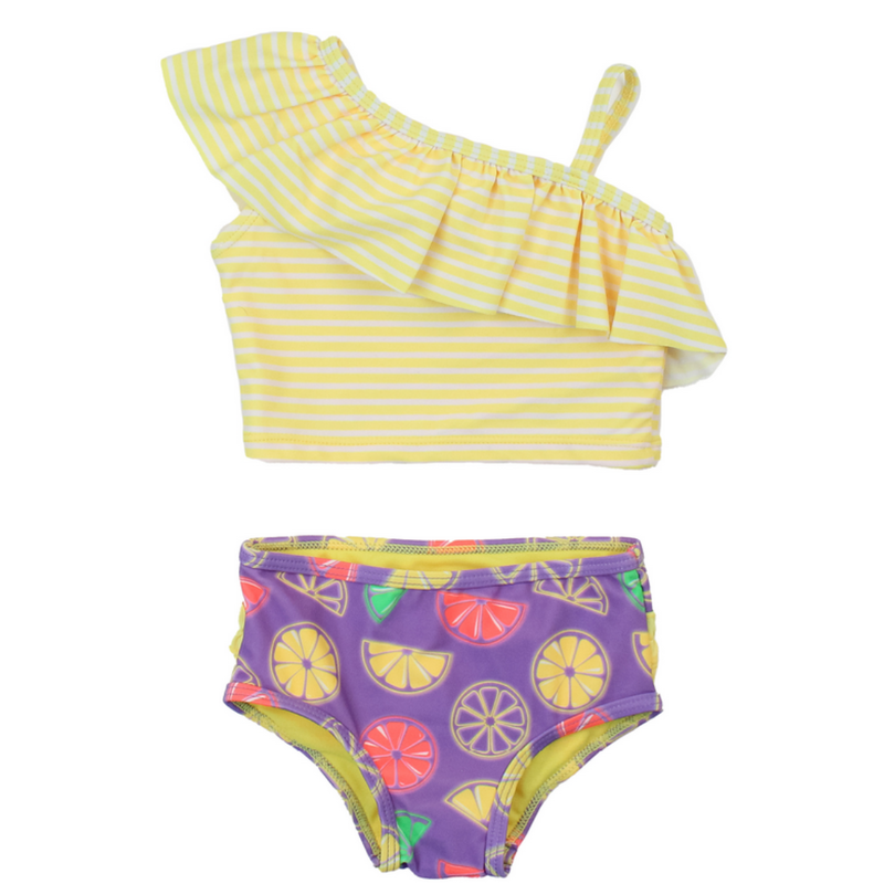 RuffleButts + RuggedButts One Shoulder Ruffle Tankini