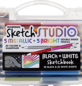 SKETCH STUDIO BLACK & WHITE TRAVEL SET