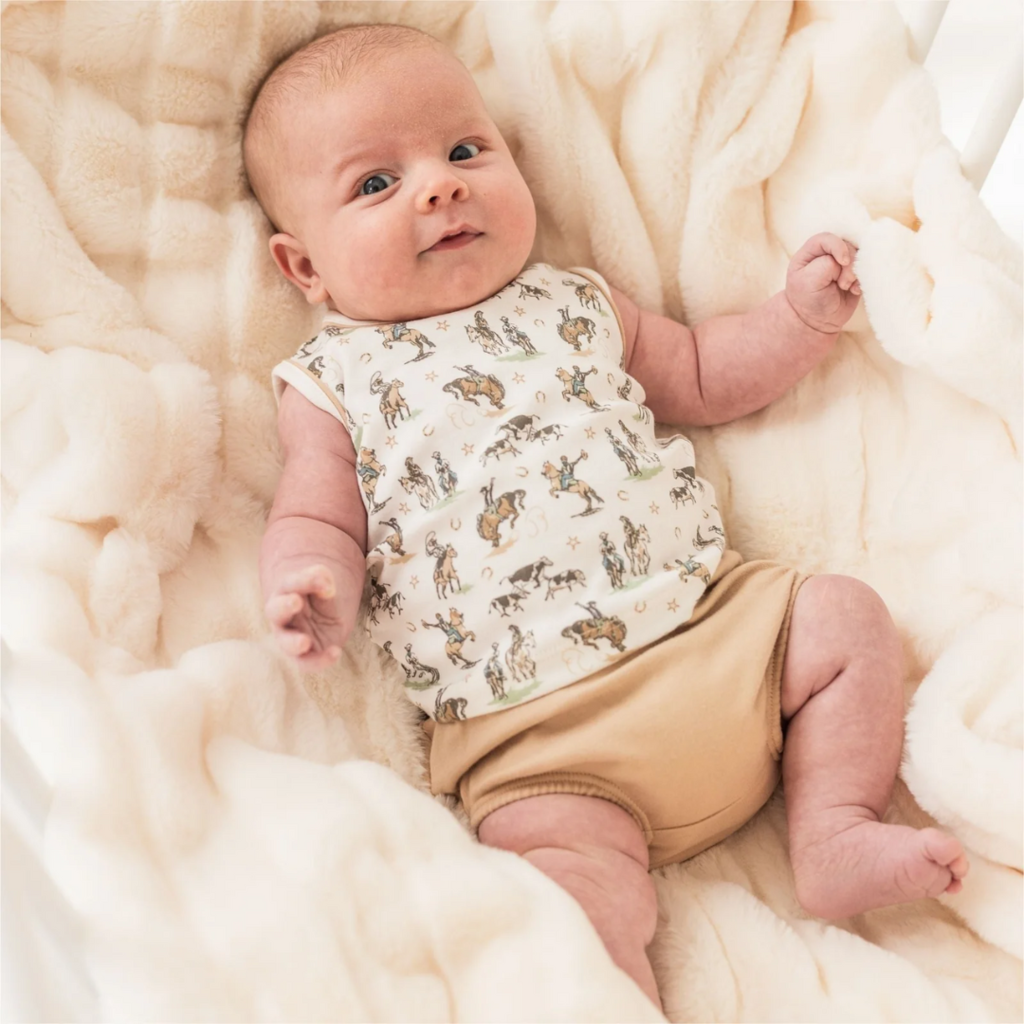 LUNA+ARLO WILD WEST S/LESS DIAPER COVER SET