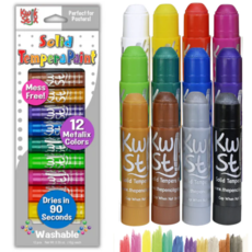 THE PENCIL GRIP, INC KWIK STIX TEMPERA PAINT 10gm SET 12 METALLIC COLORS