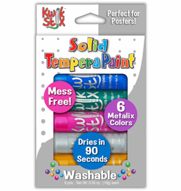 THE PENCIL GRIP, INC KWIK STIX TEMPERA PAINT SET 6 METALLIC COLORS
