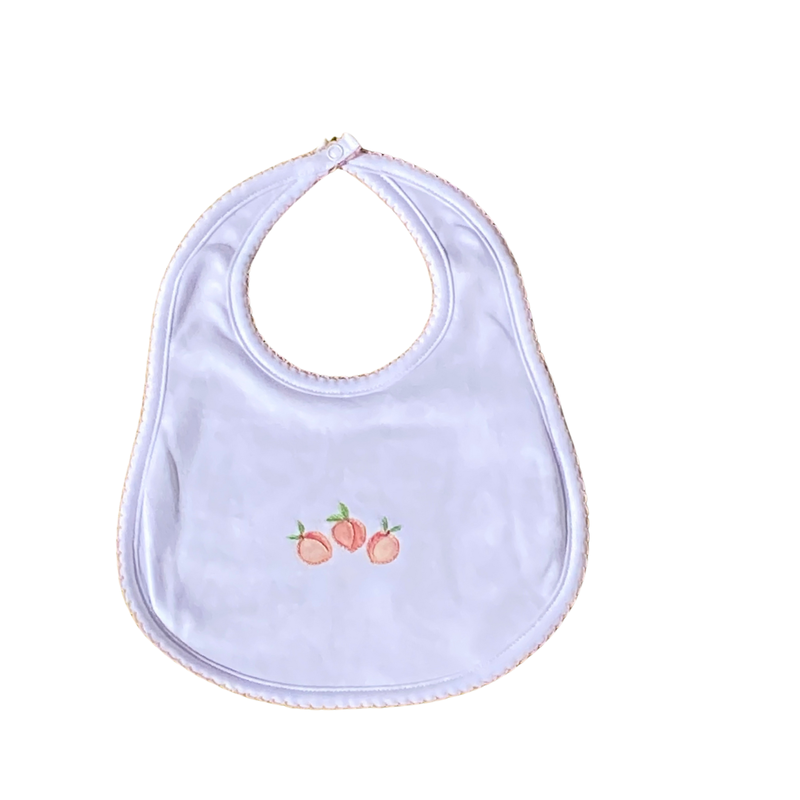 MAGNOLIA BABY SUMMER PEACHES EMB BIB