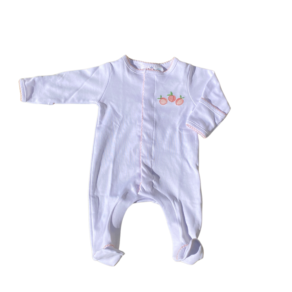 MAGNOLIA BABY SUMMER PEACHES EMB FOOTIE