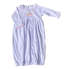 MAGNOLIA BABY SUMMER PEACHES EMB GATHERED GOWN