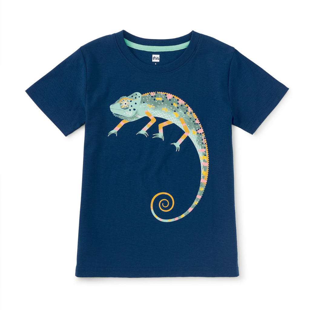COOL CHAMELEON GRAPHIC TEE-ASCOT BLUE