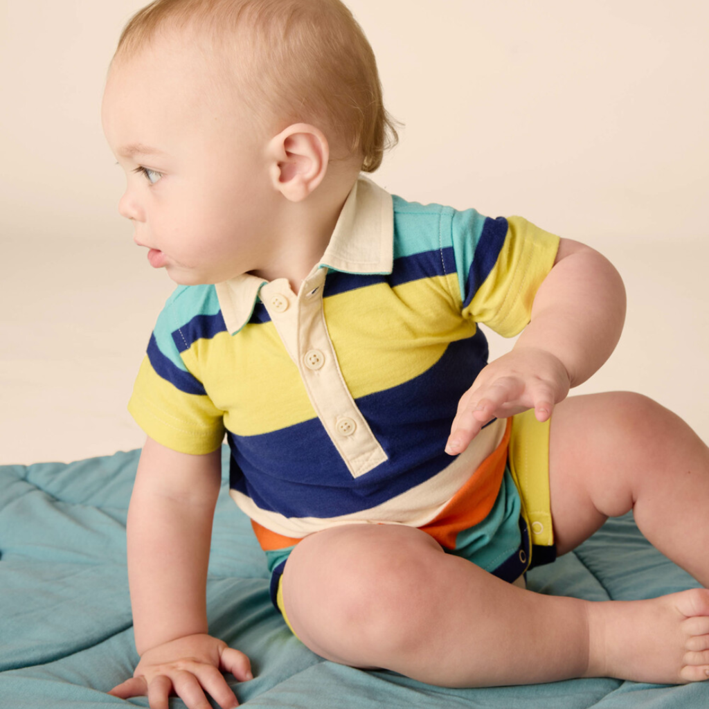 POLO BABY ROMPER-PATINA
