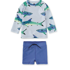 RASH GUARD BABY SWIM SET-PAINTED SHARKS
