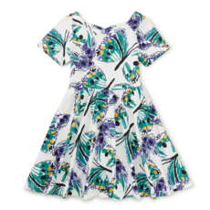 SHORT SLEEVE BALLET DRESS-CARNIVAL BUTTERFLY