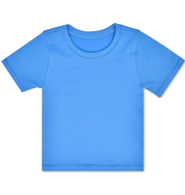 ISCREAM BRIGHT BLUE RIBBED SS SHIRT