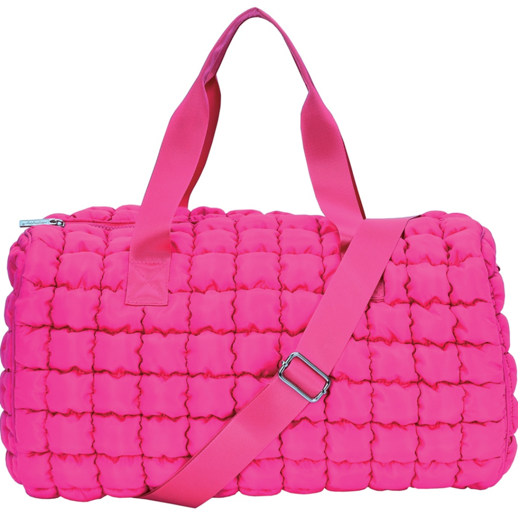 ISCREAM PRETTY PINK PUFFY DUFFLE BAG