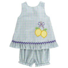 BAILEY BOYS LEMON LOVE ANGEL DRESS TIE W/BLOOMER