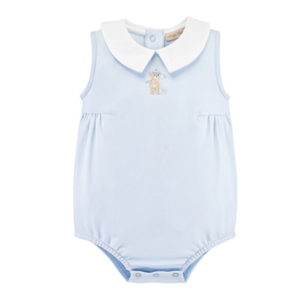 BABY CLUB CHIC lt.blue bubble w/embroidery