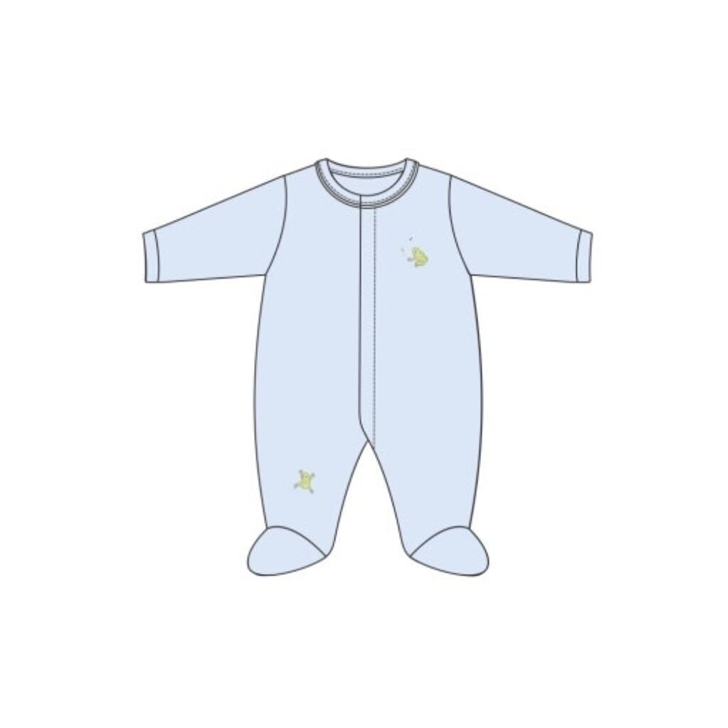 BABY CLUB CHIC baby frogs - footie w/ piping trim