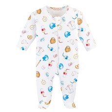 BABY CLUB CHIC home run baseball zipped footie