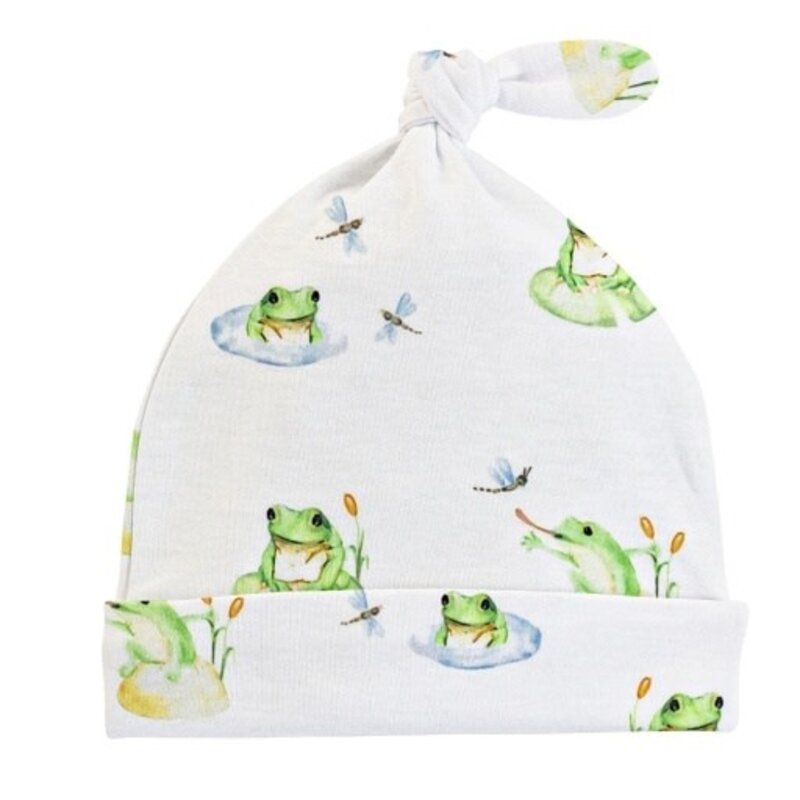 BABY CLUB CHIC Baby Frog Hat with Knot