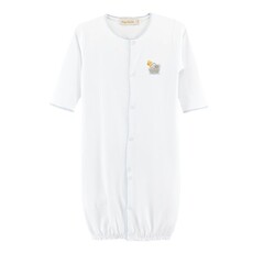 BABY CLUB CHIC noah's ark - blue conv. gown w/crochet trim