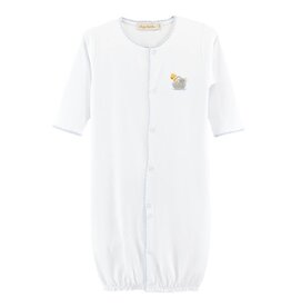 BABY CLUB CHIC noah's ark - blue conv. gown w/crochet trim