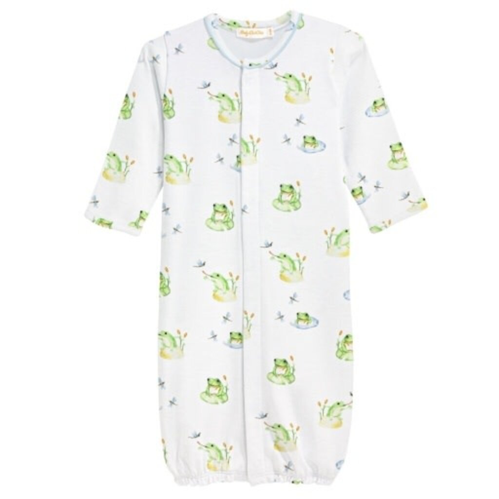 BABY CLUB CHIC Baby Frog Conv. Gown w/Piping