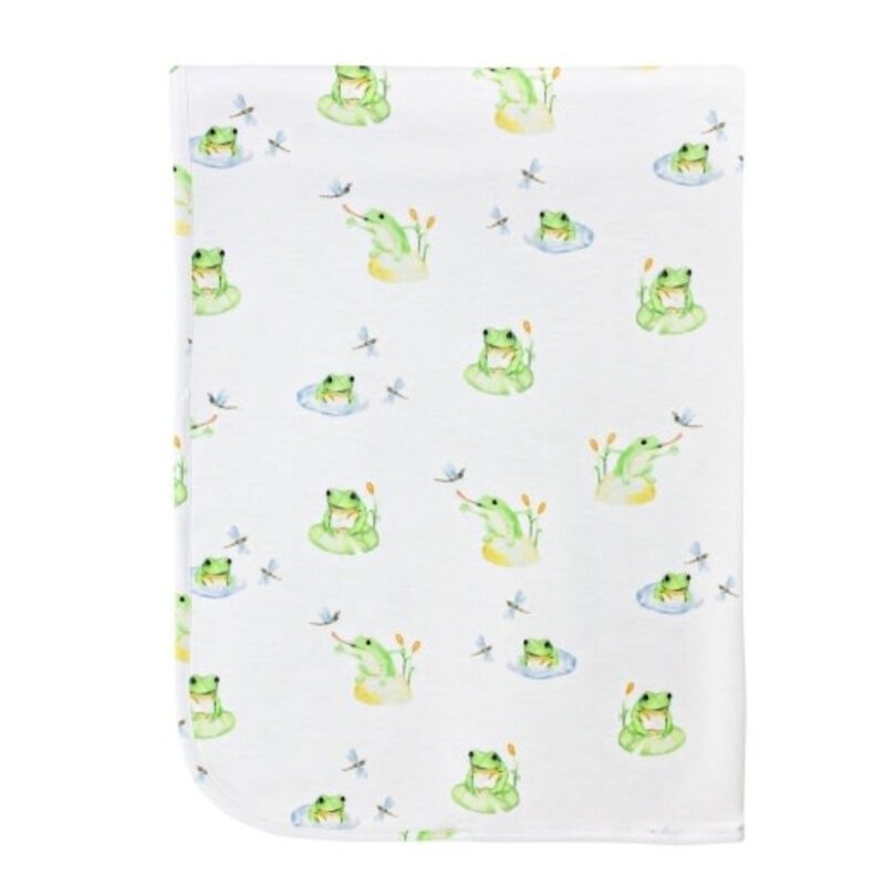 BABY CLUB CHIC Baby Frog Receiving Blanket