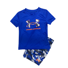 UNDER ARMOUR UA TECH PRINTED SS SHORT SET
