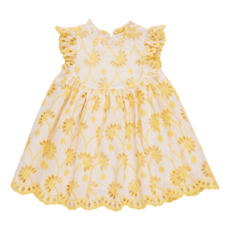 PINK CHICKEN girls cynthia dress - bright yellow eyelet