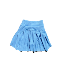 ERGE SMOCKING KNIT SKORT-BLUE