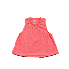 ERGE WATERMARK MUSCLE TANK-NEON CORAL