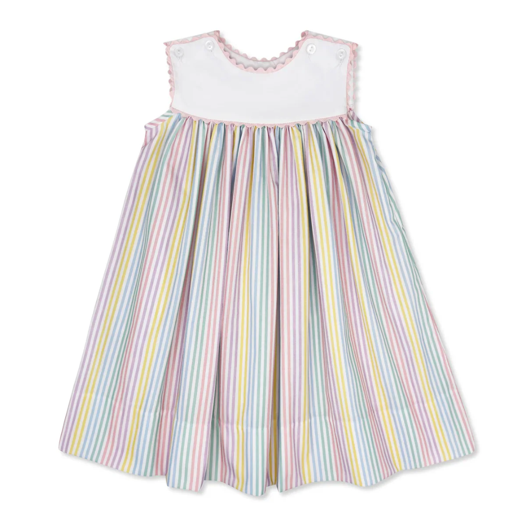 LULLABY SET CHARMING DRESS-PETUNIA PINSTRIPE