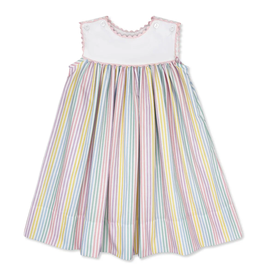 LULLABY SET CHARMING DRESS-PETUNIA PINSTRIPE