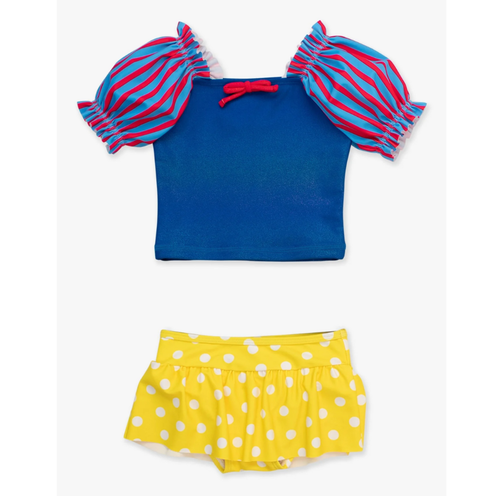 RuffleButts + RuggedButts Puffed Sleeve Skirted 2-Piece
