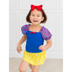 RuffleButts + RuggedButts Puffed Sleeve Skirted 2-Piece