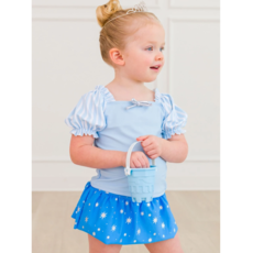RuffleButts + RuggedButts Puffed Sleeve Skirted 2-Piece