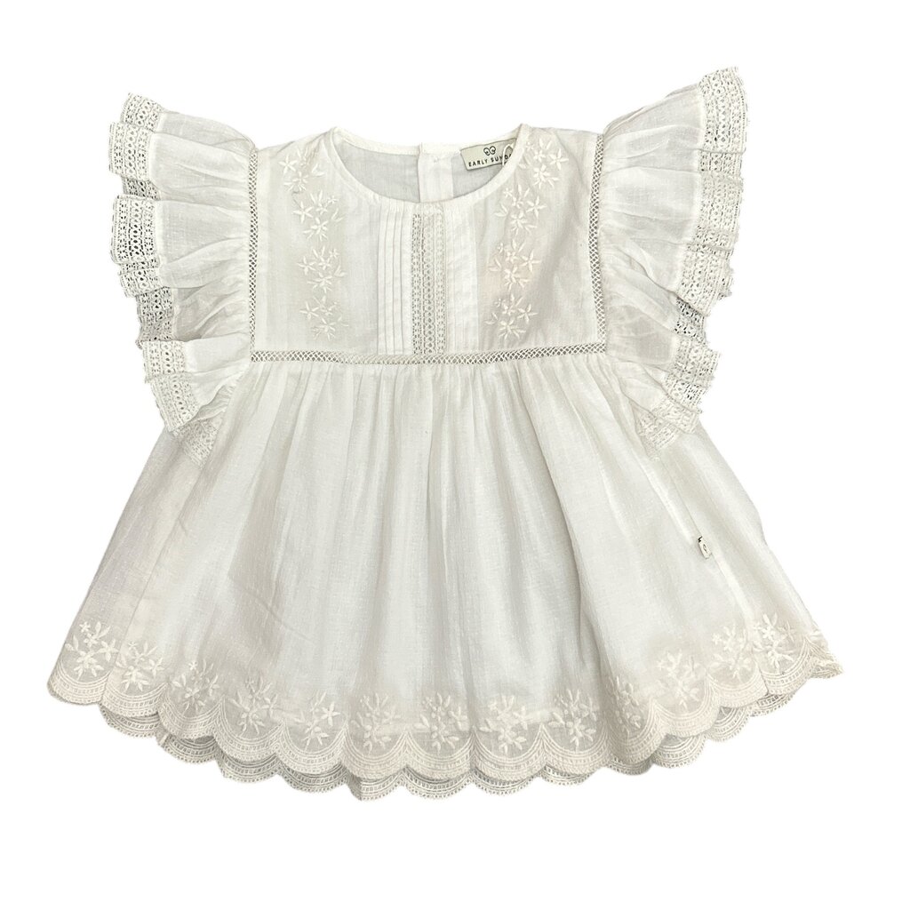 EARLY SUNDAY CHARLIE BLOUSE TINY SWISS DOTS