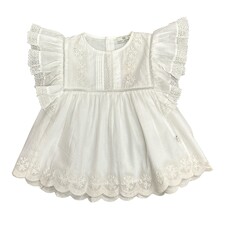 EARLY SUNDAY CHARLIE BLOUSE TINY SWISS DOTS