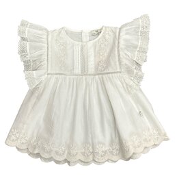 EARLY SUNDAY CHARLIE BLOUSE TINY SWISS DOTS