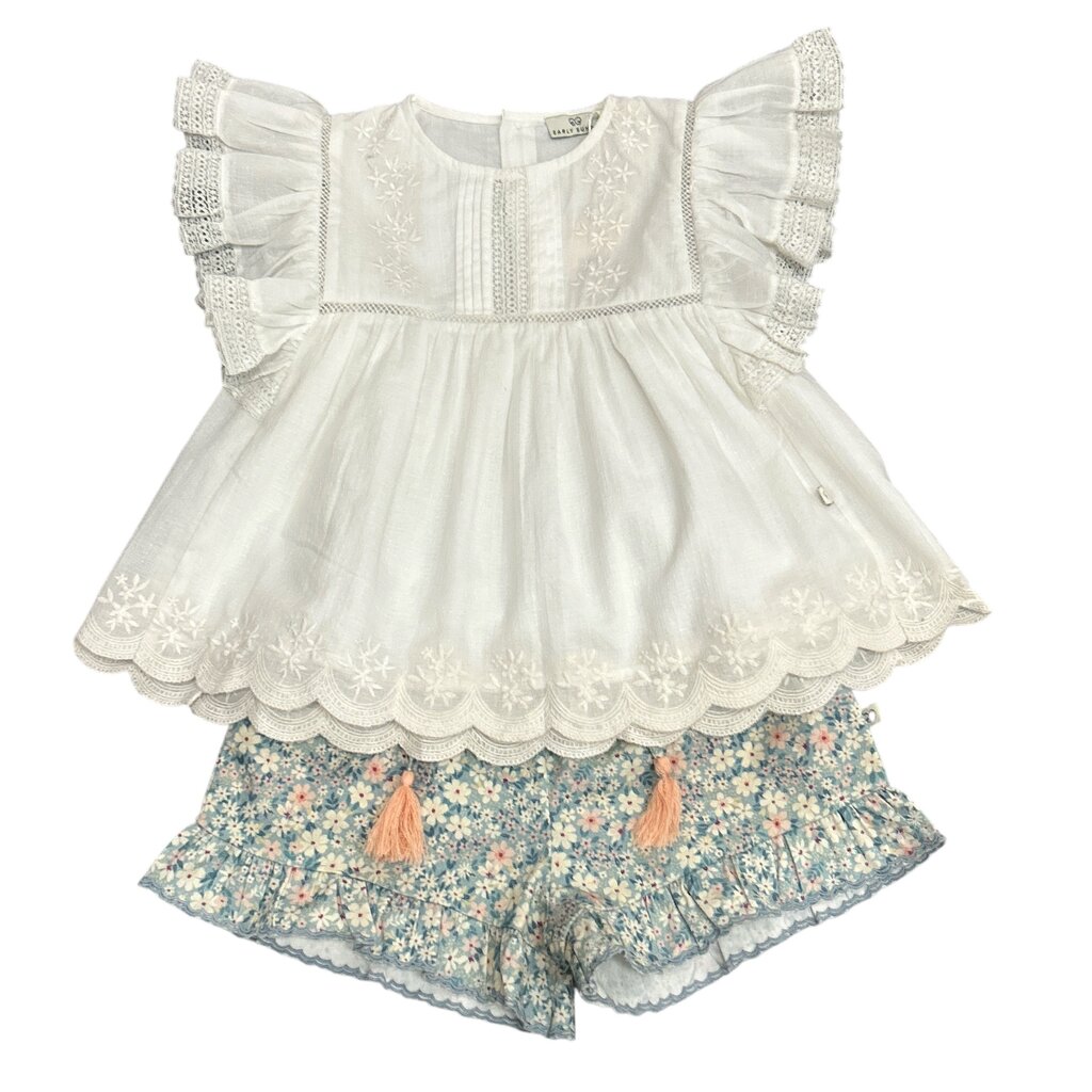 EARLY SUNDAY CHARLIE BLOUSE TINY SWISS DOTS