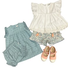 EARLY SUNDAY SUSIE DRESS + BLOOMER EYELET EMB