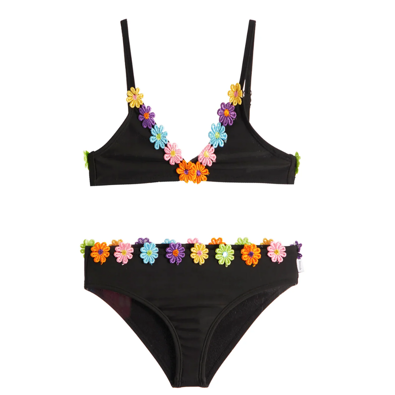 LIMEAPPLE POPPY EMB. TRIM BIKINI SET